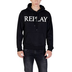 Replay Black Cotton Men's Hoodie